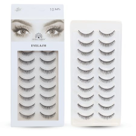6D false eyelashes close up thick fluffy layered lashes رموش صناعية لقطة مقربة