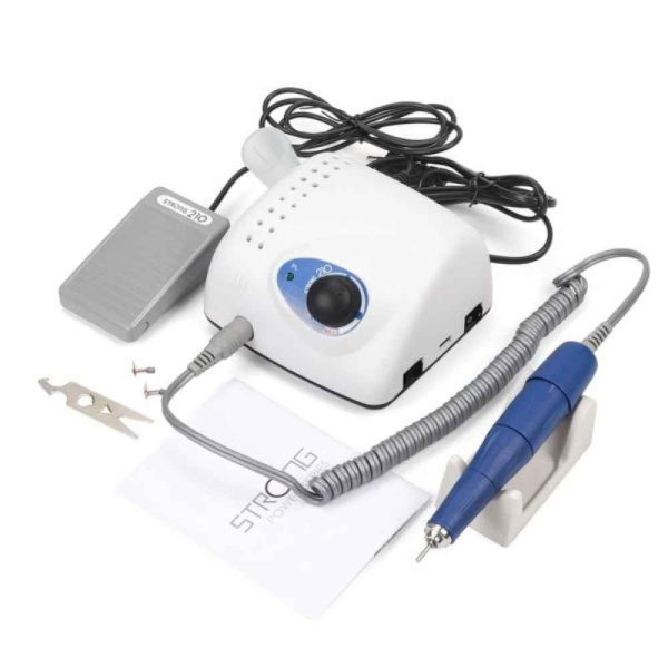 Drill 210 Nail Drill 35000 RPM 65W Electric | White  Cordless Nail Drill 35000 RPM LCD Electric Nail File UAE GCC | جهاز أظافر