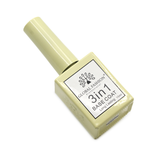 3-in-1 Base Coat 15ml – Global Fashion | Professional Nail Base GCC
بيس جل 3 في 1، 15 مل – جلوبال فاشن | قاعدة أظافر احترافية الخليج

