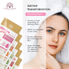 Korean Olive Collagen Facial Sheet Mask Pack of 10 Sheet Mask Close Up - Hydrating Collagen Facial Treatment | ماسك الوجه صورة مقربة