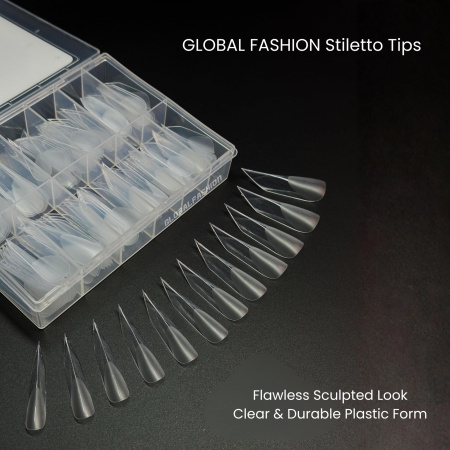Dual Nail Forms 120pcs – Clear Extension Forms | Stiletto Nail Tips Close View Extension Kit | اطراف اظافر
Dual Nail Forms 120pcs – Clear Extension Forms | Stiletto Dual Nail Forms Detailed View | اظافر صناعية