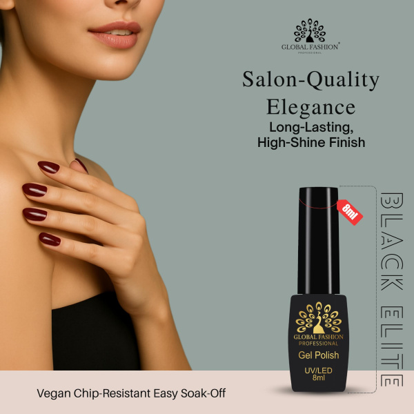 Black Elite Gel Nail Polish Set 6x8ml – UV/LED | Blush & Bold Gel Nail Polish Set UV LED High Shine | طلاء اظافر جل
Black Elite Gel Nail Polish Set 6x8ml – UV/LED | Blush & Bold Nail Gel Polish Set Long Lasting | مناكير جل