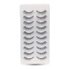 6D false eyelashes close up thick fluffy layered lashes رموش صناعية لقطة مقربة