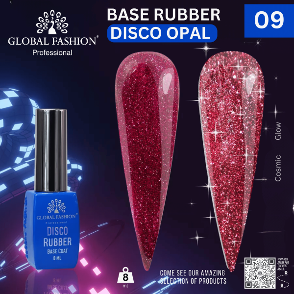 Disco Opal Reflective Rubber Base 8ml – Global Fashion | Preview 14 Shades
ديسكو أوبال ريفلكتيف روبر بيس 8 مل – جلوبال فاشن | معاينة 14 لون
