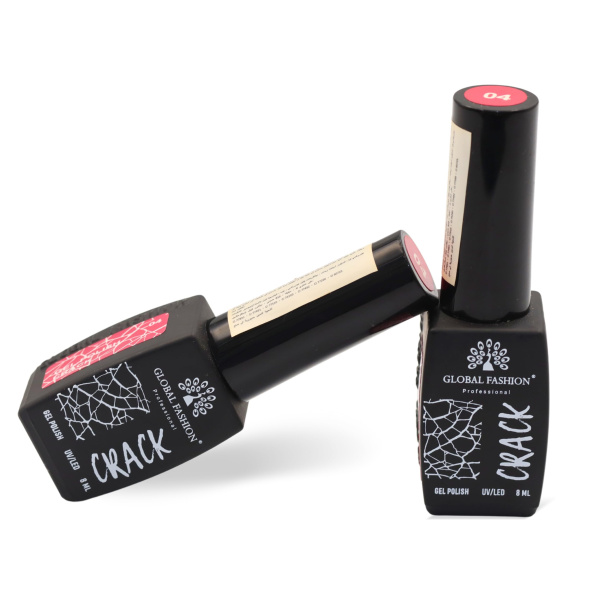 Gel polish "CRACK" – crackle/craquelure effect, 8 ml, No. 04 | طلاء جل "CRACK" بتأثير التشقق (كراكيلور) 8 مل رقم 04

