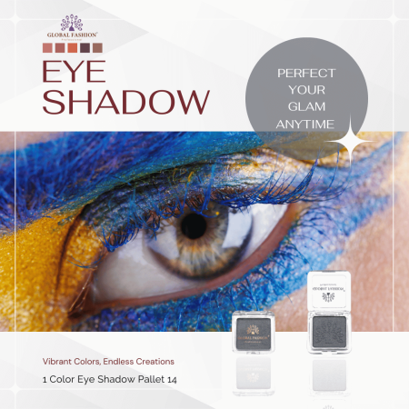 Global Fashion eyeshadow close up high pigment texture ظلال عيون لقطة مقربة