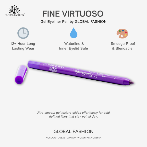 Waterproof gel eyeliner matte precision twist up smudge proof ايلاينر جل مقاوم للماء