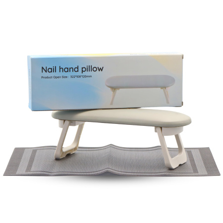 Global Fashion Folding Nail Hand Pillow – Salon Arm Rest | Grey Nail Hand Pillow Close View Cushion | وسادة اظافر
Global Fashion Folding Nail Hand Pillow – Salon Arm Rest | Grey Manicure Arm Rest Detailed View | مسند يد للمناكير