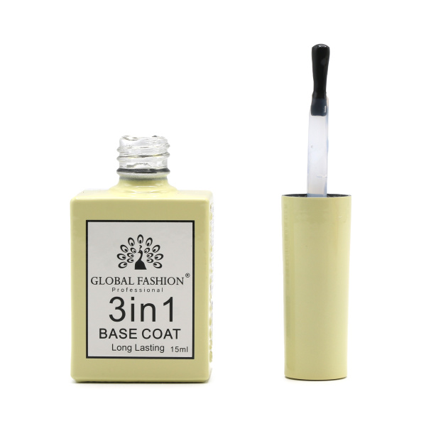 3-in-1 Base Coat 15ml – Global Fashion | Professional Nail Base GCC
بيس جل 3 في 1، 15 مل – جلوبال فاشن | قاعدة أظافر احترافية الخليج
