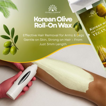 Roll-On Wax Cartridge 100ml – Hair Removal | Olive Wax Cartridge Close View Hair Removal | شمع رول
Roll-On Wax Cartridge 100ml – Hair Removal | Olive Paraffin Wax Detailed View Skin Care | شمع بارافين