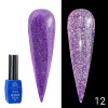 Disco Opal Reflective Rubber Base Coat | Shimmering Builder Gel for Gel Nails , 8ml | 12