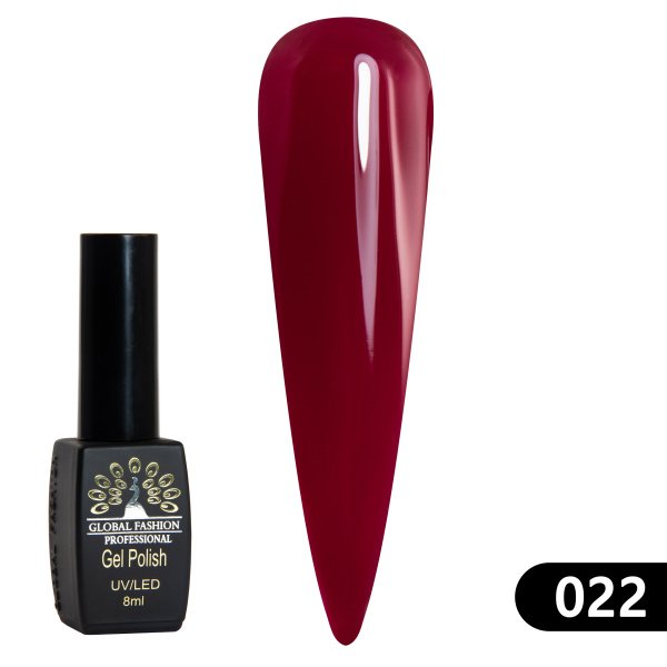 Gel polish BLACK ELITE 022, Global Fashion 8 ml