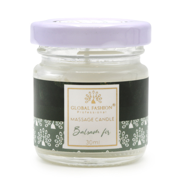 Global Fashion Moisturizing Massage Candle | 30 ml, Balsam fir