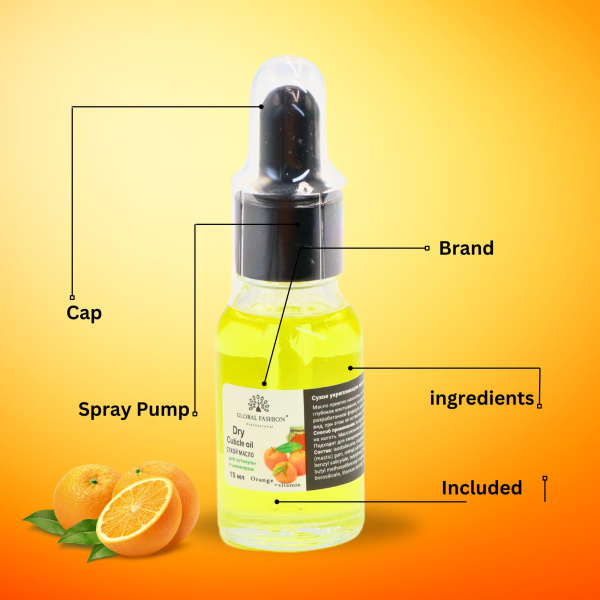 Global Fashion Professional Cuticle Oil – Natural Nail & Skin Care Blend