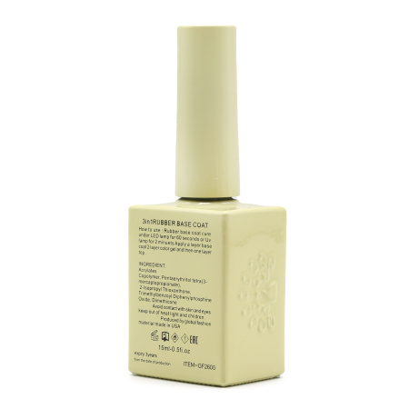 Global Fashion 3-in-1 Base Coat 15ml | Strengthening & Long-lasting Nail Base
جلوبال فاشن بيس كوت 3 في 1، 15 مل | قاعدة تقوية الأظافر طويلة الأمد
