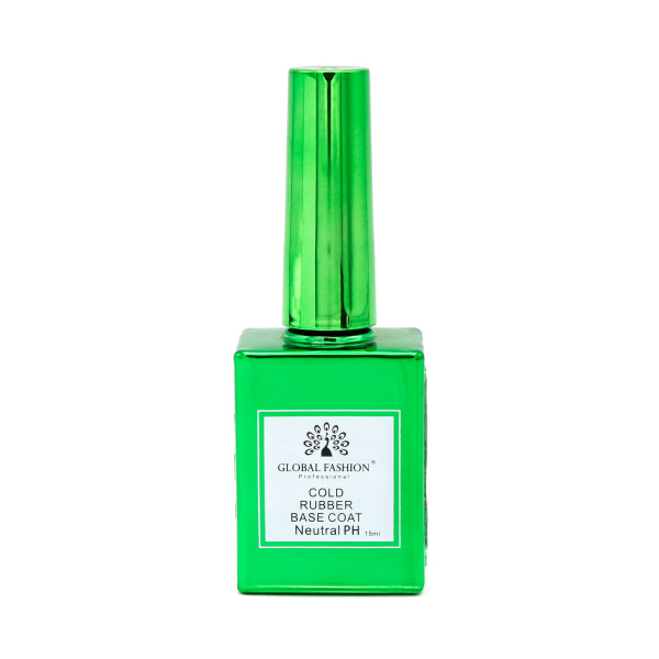 Global Fashion Cold Rubber Base Coat | Professional Neutral pH Formula 15ml