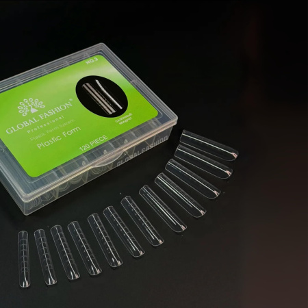 Dual Nail Forms 120pcs – Clear Extension Forms | Coffin Nail Tips Close View Extension Kit | اطراف اظافر
Dual Nail Forms 120pcs – Clear Extension Forms | Coffin Dual Nail Forms Detailed View | اظافر صناعية