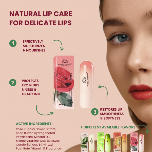 Global Fashion Korean lip balm moisturizing natural formula مرطب شفاه كوري
