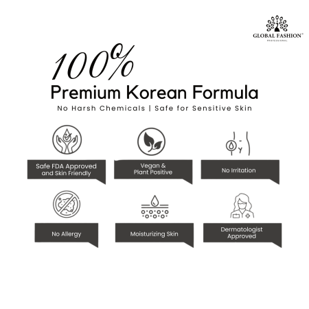 Aloe Korean hard wax for sensitive skin depilation 100g