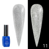 Disco Opal Reflective Rubber Base Coat | Shimmering Builder Gel for Gel Nails , 8ml | 11